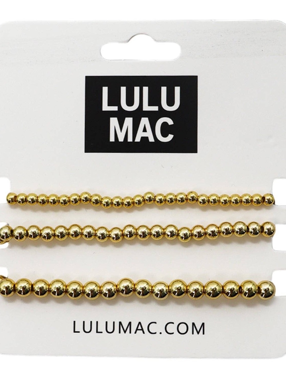 Lulu Mac Set Of 3 Gold Bracelets